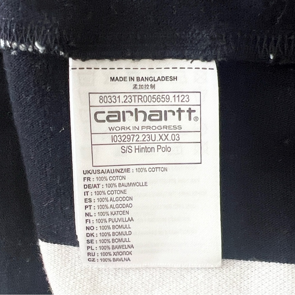 Carhartt Hinton Striped Polo Shirt - Picture 4 of 4